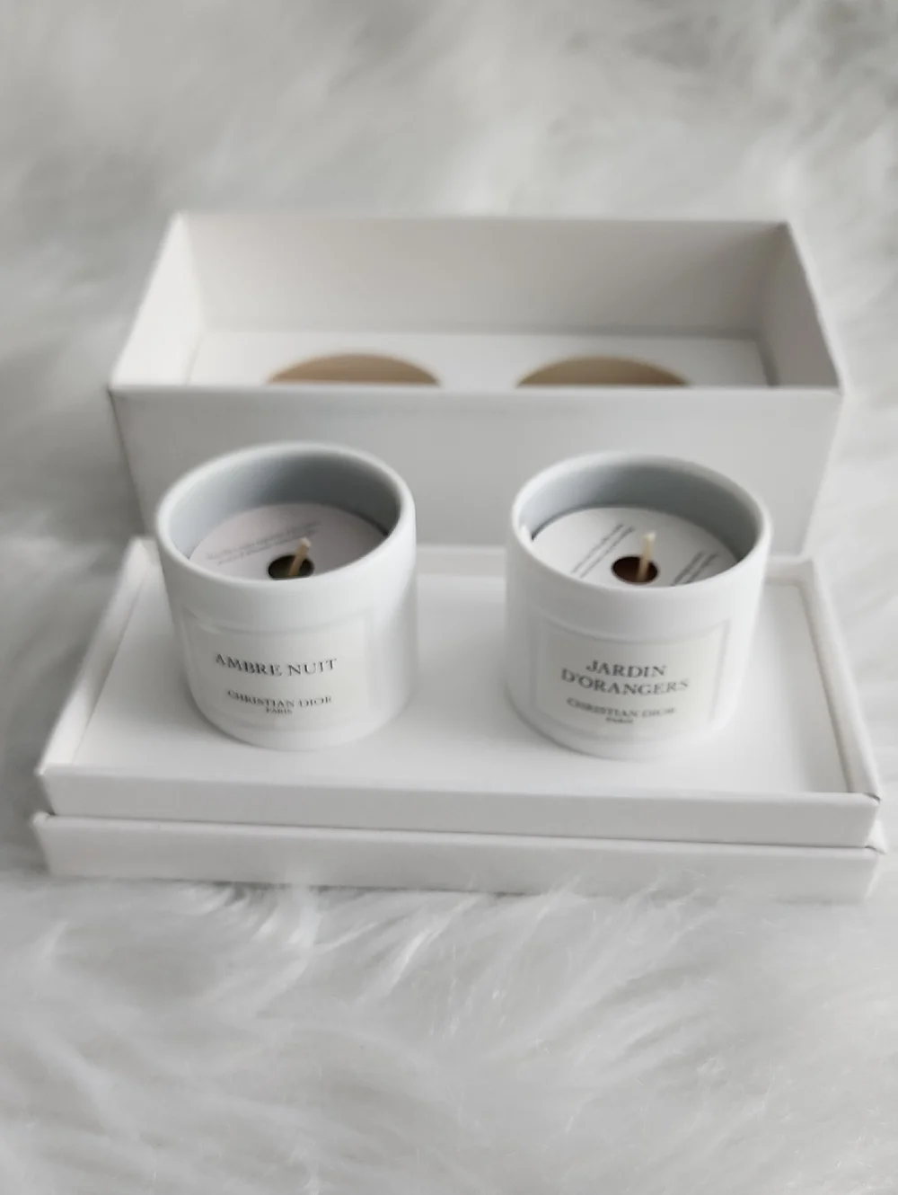 ChristianDior Limited Edition Jardin d'Orangers & Ambre Nuit Scented MiniCandles
